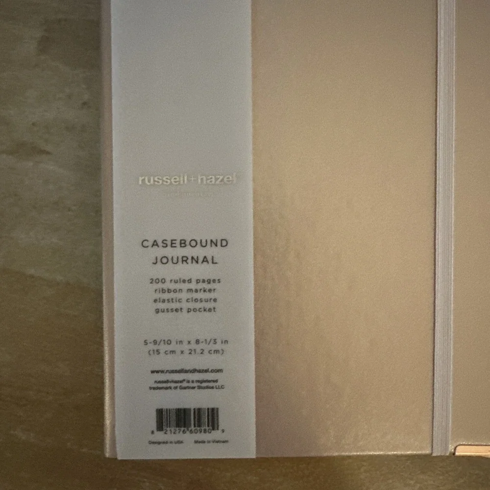 2 Pack Russell+Hazel Lined Journal Soft Casebound Cover 200 Pages‎ 5.8
